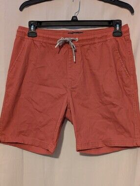 MBX Premium Goods Men's Coral Swim Shorts Drawstring Waist Size L